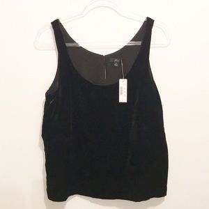 Price ⬇️ J Crew Black Velvet Tank Top